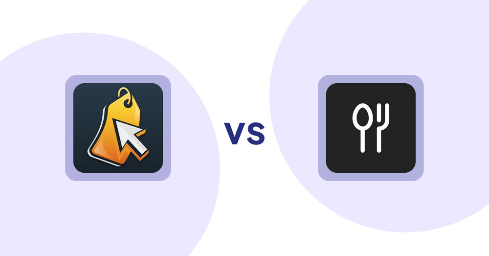 Shopify Product Display Apps: Iconic: Product Features vs ServeUp ‑ Restaurant Menu