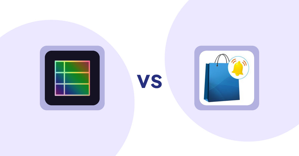Shopify Product Display Apps: TableFlow Specification Table vs. CartBar ‑ Product Purchase Bar