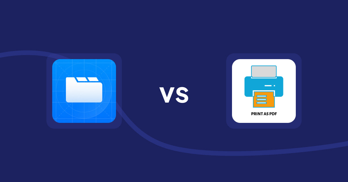 Shopify Product Display Apps: Easy Tabs ‑ Product Tabs vs. LitPDP ‑ Print as PDF