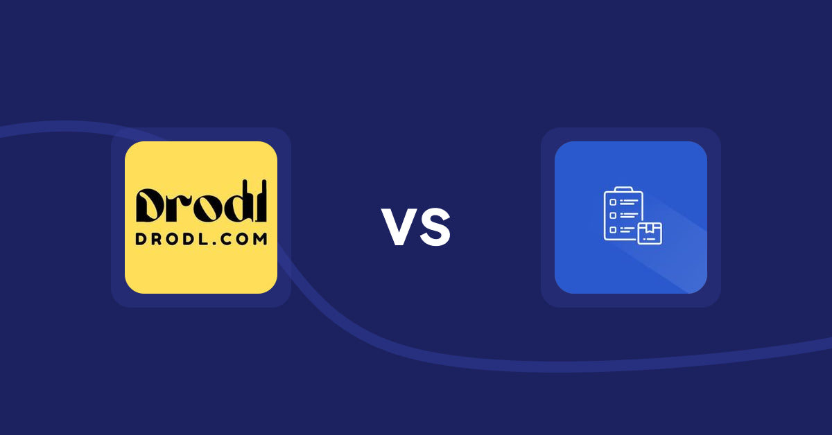 Shopify Product Display Apps: Drodl: Hide SoldOut Products vs Addify ‑ Products Table List