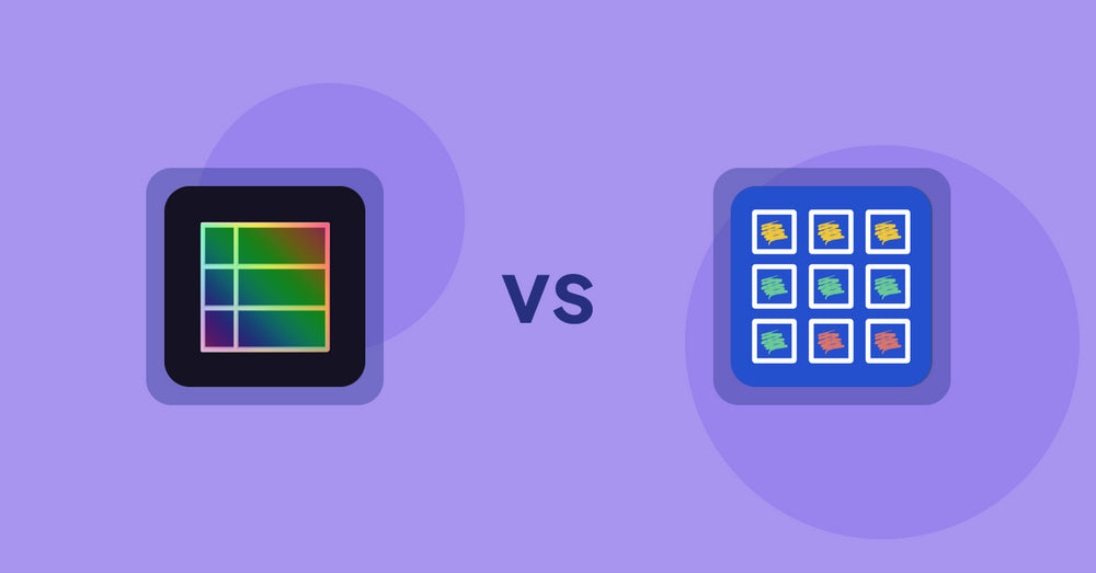 Shopify Product Display Apps: TableFlow Specification Table vs. Pixc: Visual Merchandising