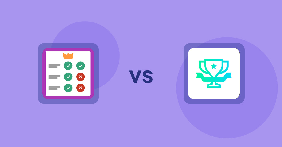 Shopify Product Display Apps: Pretty Comparison Tables vs らくらくランキング表示アプリ｜リテリア Ranking
