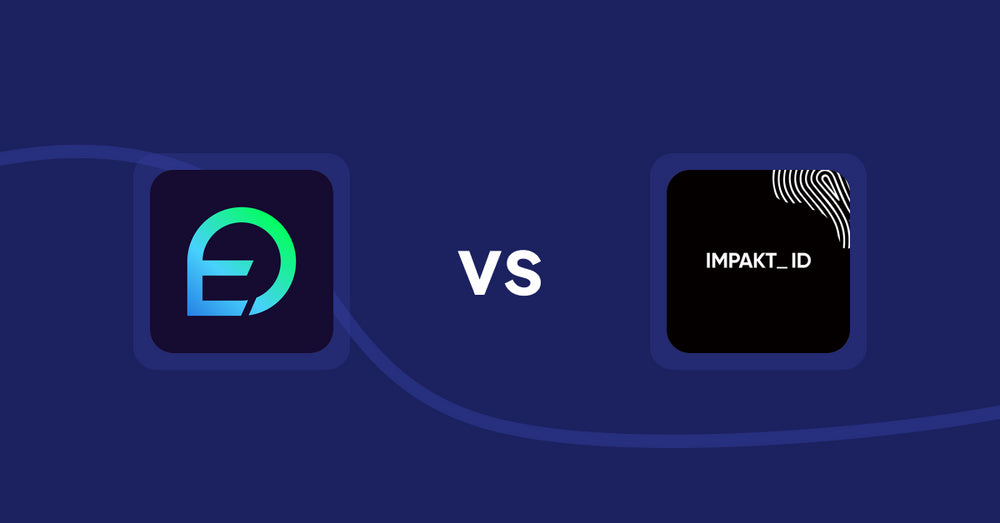 Shopify Product Display Apps: EasyDisplay: Product Showcase vs IMPAKT ID: fashion CO2 tracker