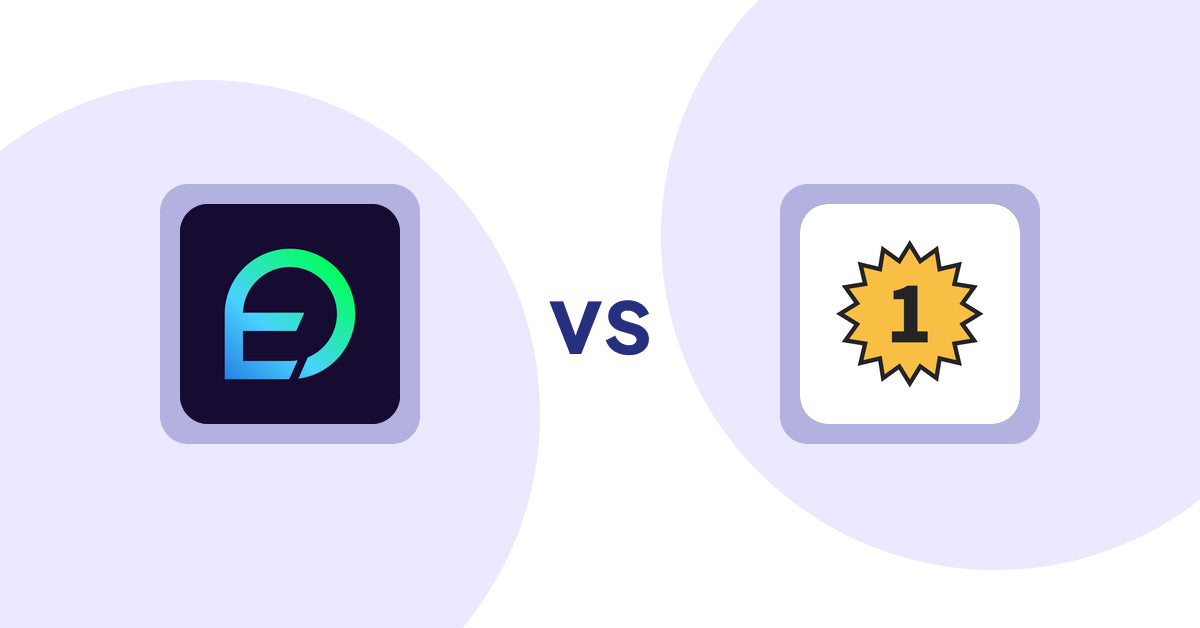 Shopify Product Display Apps: EasyDisplay: Product Showcase vs UR: Smart Ranking