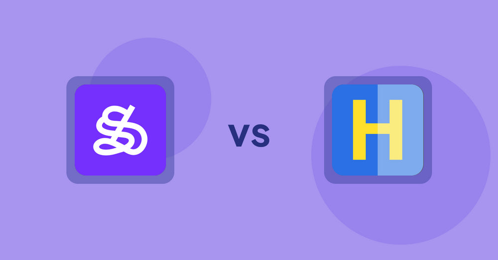 Shopify Product Display Apps: WeShop AI: Model & Product Photo vs. HiVar: Hide Sold Out Variants