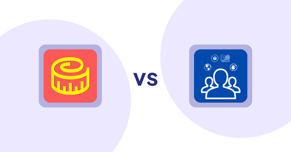 Shopify Product Display Apps: Snake Size Chart & Size Guide vs. Customer's Products Manager