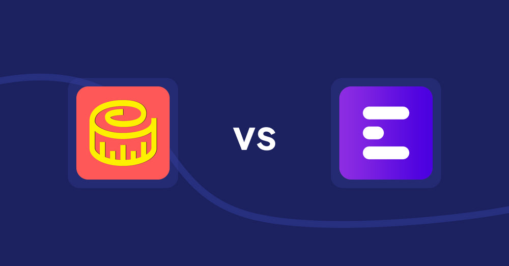 Shopify Product Display Apps: Snake Size Chart & Size Guide vs ANG Extra Menu