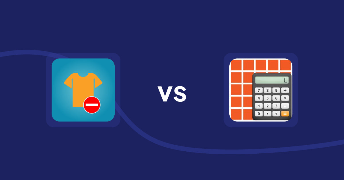 Shopify Product Display Apps: Products Unavailable vs DIY Quantity Calculator