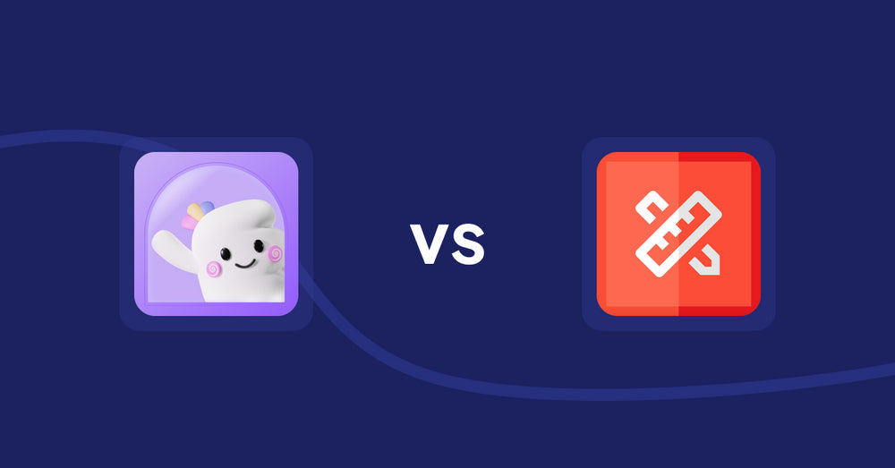 Shopify Product Display Apps: Easify Product Attachments vs RT: Size Chart, Size Guide