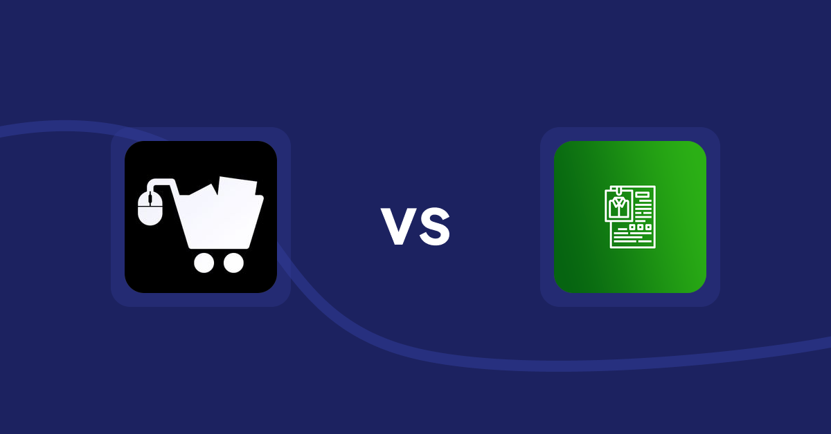 Shopify Product Display Apps: LM Add To Cart Sticky vs OC Product Size Chart
