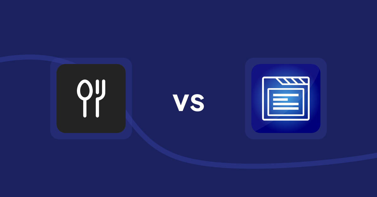 Shopify Product Display Apps: ServeUp ‑ Restaurant Menu vs My Tabs 2.0