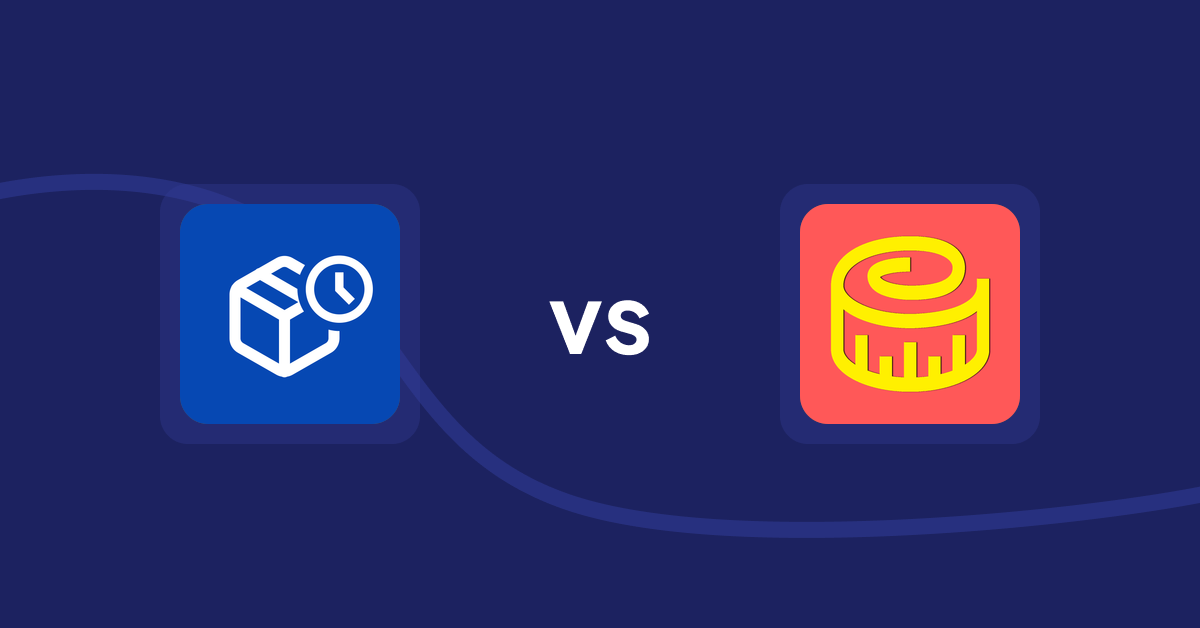 Shopify Product Display Apps: PreOrder Alpha vs Snake Size Chart & Size Guide