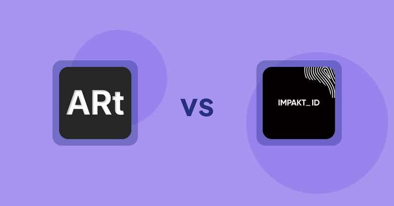 Shopify Product Display Apps: Wall Art Viewer AR vs IMPAKT ID: fashion CO2 tracker