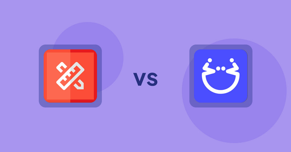 Shopify Product Display Apps: RT: Size Chart, Size Guide vs Pasilobus Wishlist Supply List