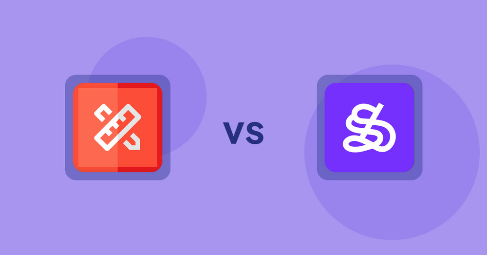 Shopify Product Display Apps: RT: Size Chart, Size Guide vs WeShop AI: Model&Product Photo