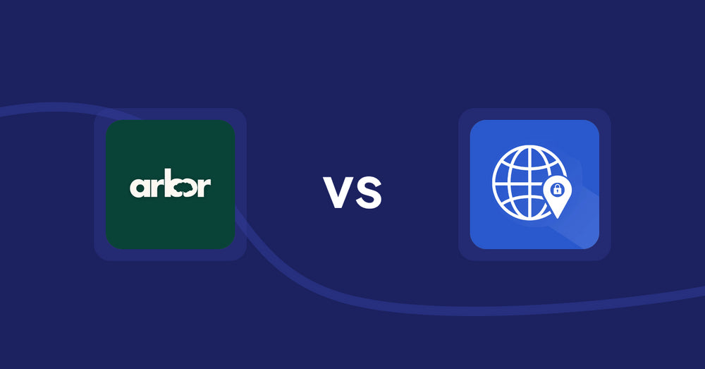 Shopify Product Display Apps: Arbor ― Carbon Transparency vs Addify ‑ Country Restrictions