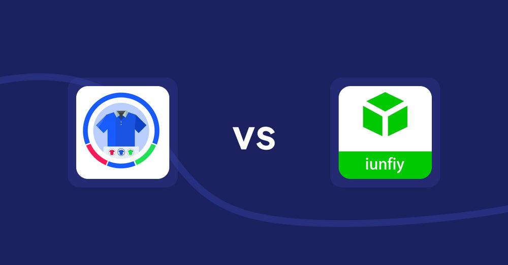 Shopify Product Display Apps: EVS ‒ Easy Variation Swatches vs. iunfiy • Related products