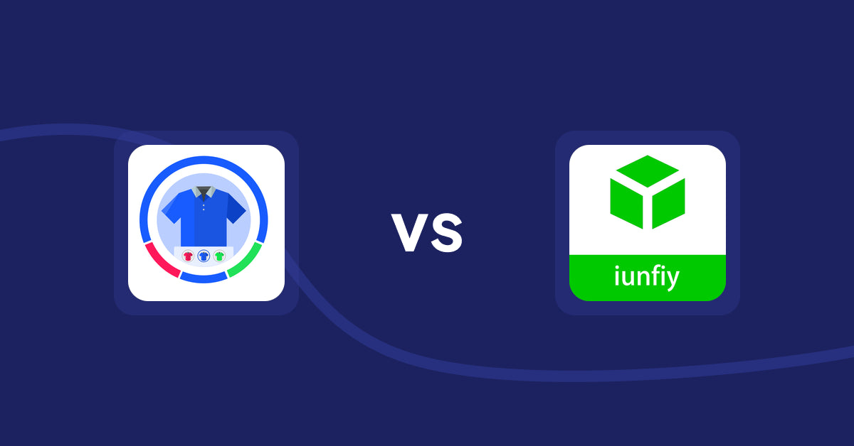 Shopify Product Display Apps: EVS ‒ Easy Variation Swatches vs. iunfiy • Related products