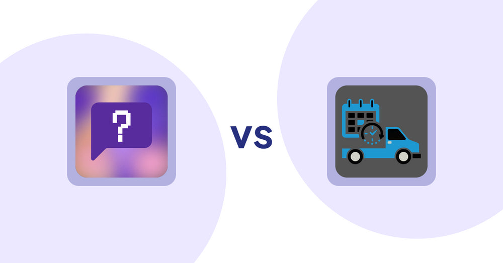 Shopify Product Display Apps: FAQbucket ‑ Help Center & FAQ vs H3 Estimated Delivery