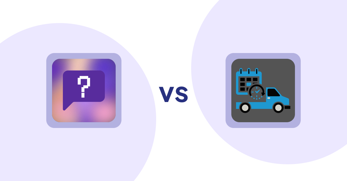 Shopify Product Display Apps: FAQbucket ‑ Help Center & FAQ vs H3 Estimated Delivery