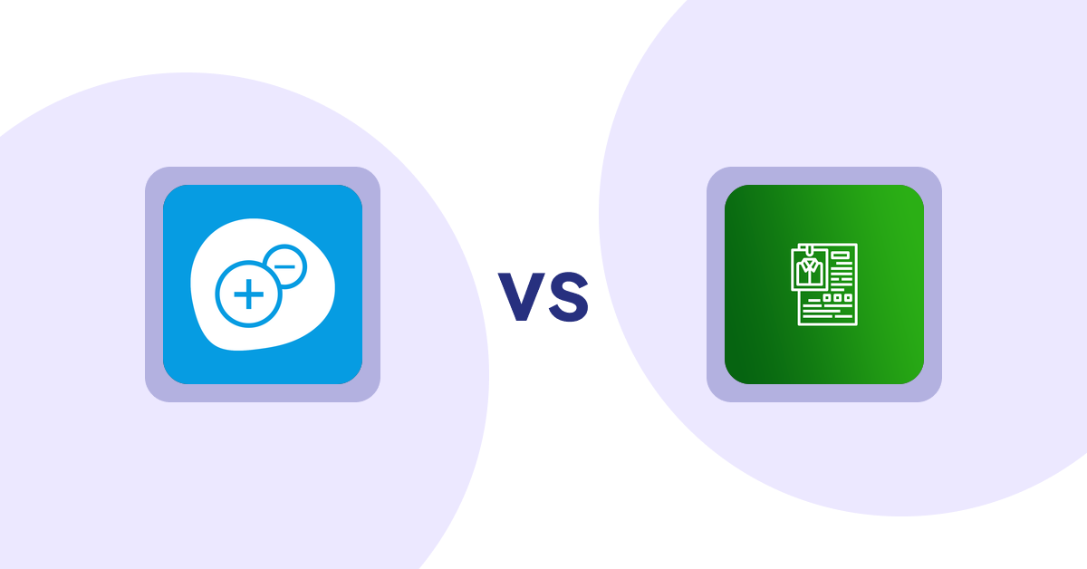 Shopify Product Display Apps: Extendons Quantity Selector vs OC Product Size Chart