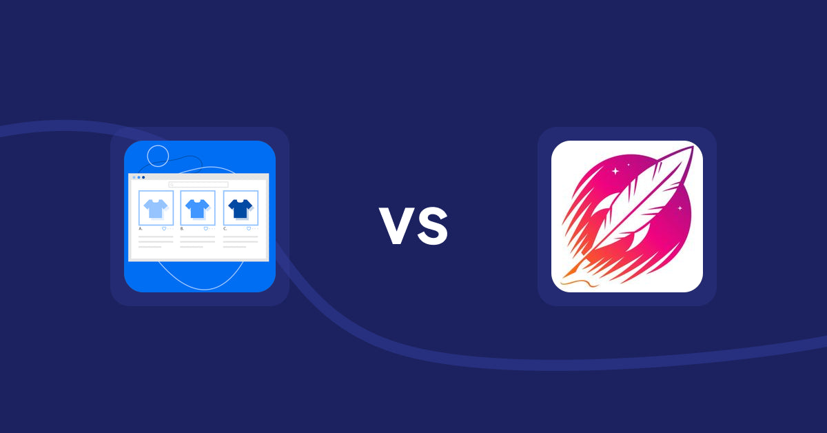 Shopify Product Display Apps: Hura Product Showcase Builder vs Wordsmith: Content Generator