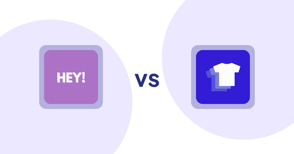 Shopify Product Display Apps: Hey! Product Page Banner & Text vs. Xpander