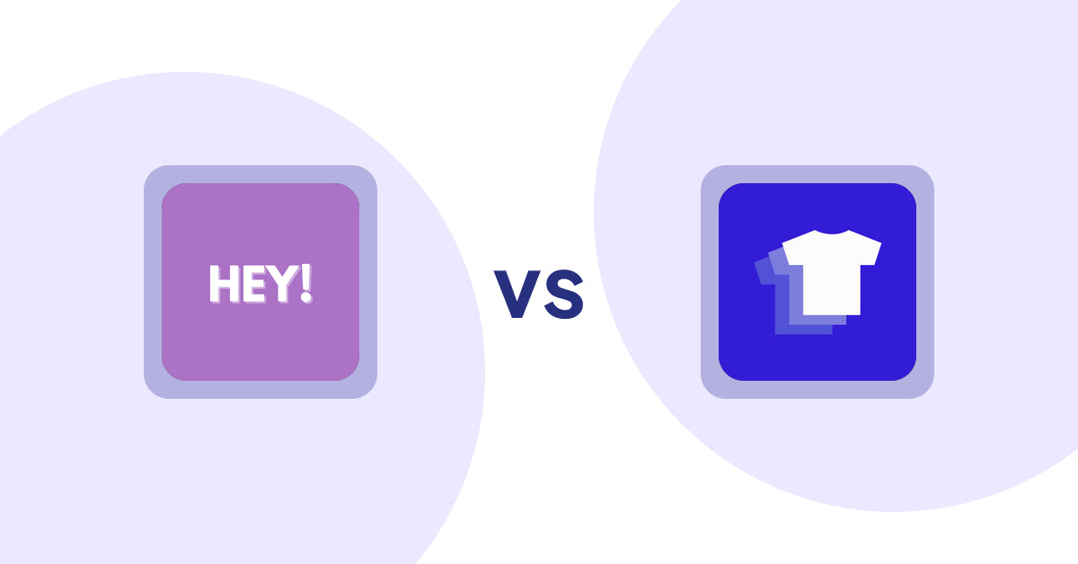Shopify Product Display Apps: Hey! Product Page Banner & Text vs. Xpander